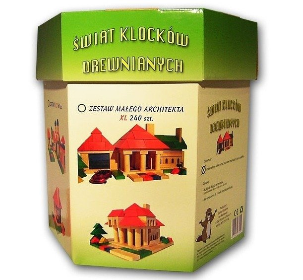 Klocki drewniane o dużych rozmiarach z literkami dla dzieci, XL, 205 el., zabawki konstrukcyjne