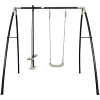 Huśtawki ogrodowe pojedyncza i podwójna dla dzieci AXI A030.245.00 stabline z metalowym stelażem