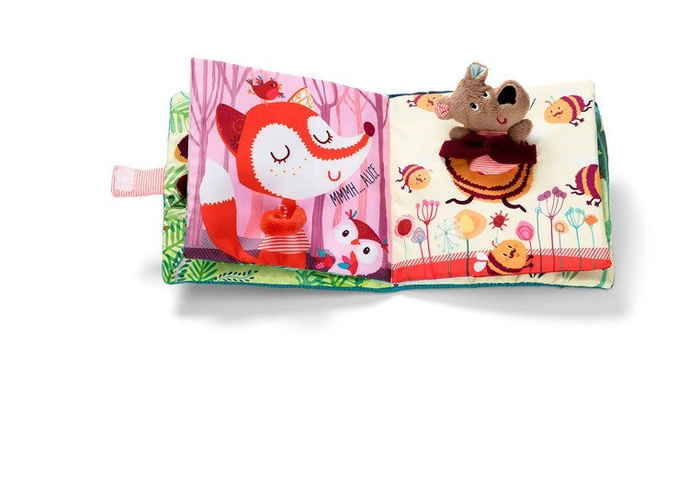 Książeczka z mini-pacynką wielofunkcyjna „Pocałuj Cesara” Niedźwiadek Cesar 86863-Lilliputiens