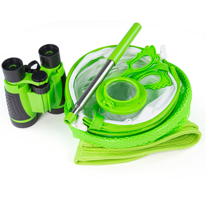 Zielony zestaw do obserwowania przyrody z lornetką 34041-Bjigigs Toys