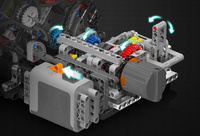 Klocki konstrukcyjne Mould King 10130 Silnik F488 Italian V8 Engine 2718 elementów