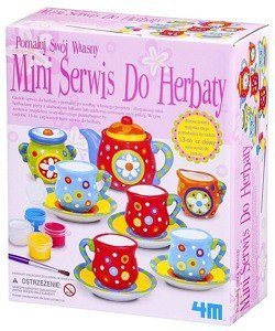 Mini zastawa do herbaty - zrób to sam, ART.&CRAFT - KREATYWNA ZABAWA, 4541-4M, zabawki dla dziewczynek
