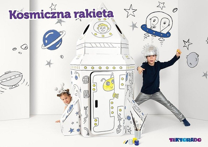 Zabawki z kartonu Kosmiczna Rakieta Tektorado 0008