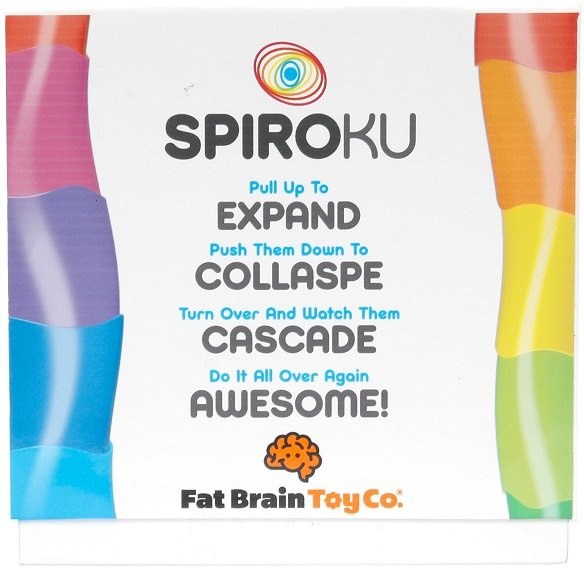 Kolorowe klocki cylindryczne do układania Wieża SpiroKu Fat Brain Toys FA318-1