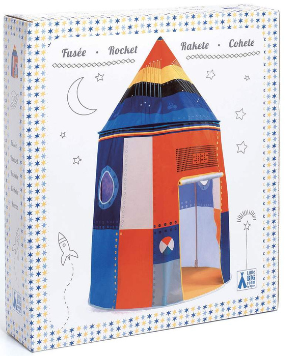 Kolorowy pojazd kosmiczny Rakieta namiot Djeco DD04494