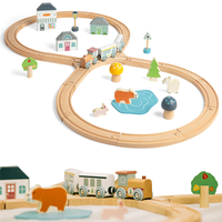 Kolejka drewniana ósemka Leśne Zwierzęta Bigjigs Toys 35042