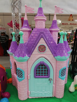 Pałac księżniczki FEBER 03254 z wieżami i zegarem bajkowa Rezydencja do ogrodu i na plac zabaw Super Palace 