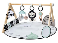 Mata edukacyjna z drewnianym stojakiem Tiny Love TL1208306830 Gimnastyka dla niemowląt czarno-biała Décor