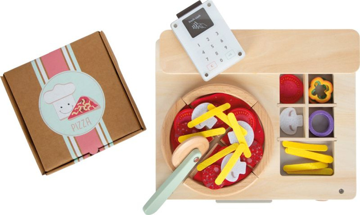 Duży zestaw kuchenny dla dzieci do robienia pizzy z piecykiem Small Foot 12696