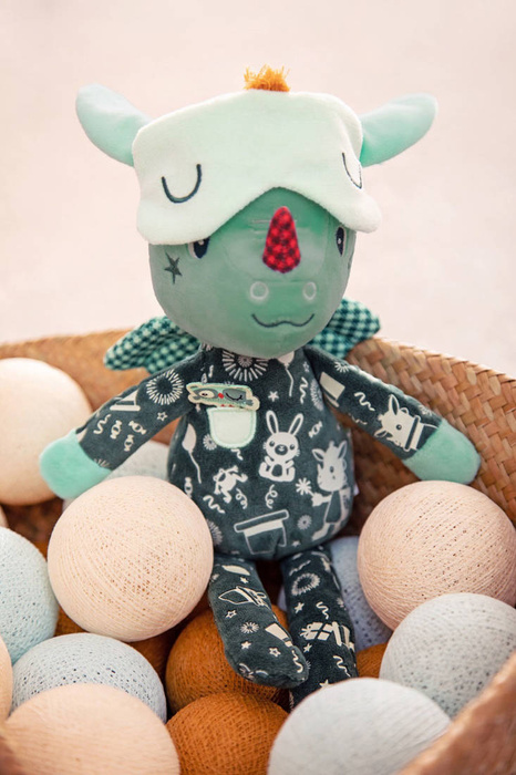 Przytulanka do spania świecąca w ciemności Smok Joe 32cm 83447 Lilliputiens