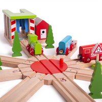 Obrotnica z 8 rozjazdami do kolejki, BJT134-Bigjigs Rail