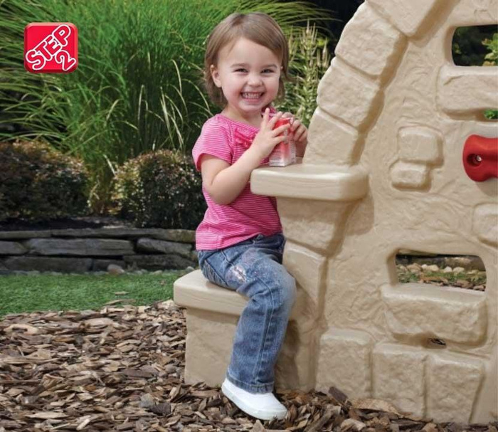 Skałka Wspinaczka ze zjeżdżalnią i lornetką Step2 84100 Małpi Gaj do kreatywnej zabawy dla dzieci