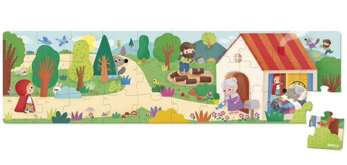 Puzzle dla dzieci XXL Czerwony kapturek Goula 1110700207