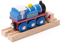 Drewniany pociąg parowóz Bluebell Bigjigs Rail BJT423 kolejki dla dzieci
