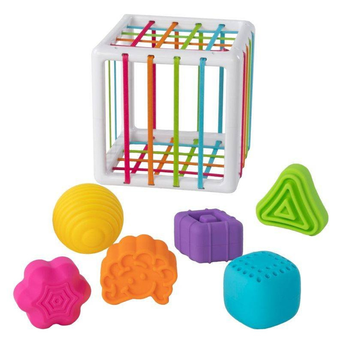 Sorter Elastyczna Kostka InnyBin FA251-1 Fat Brain Toys, zabawki motoryczne