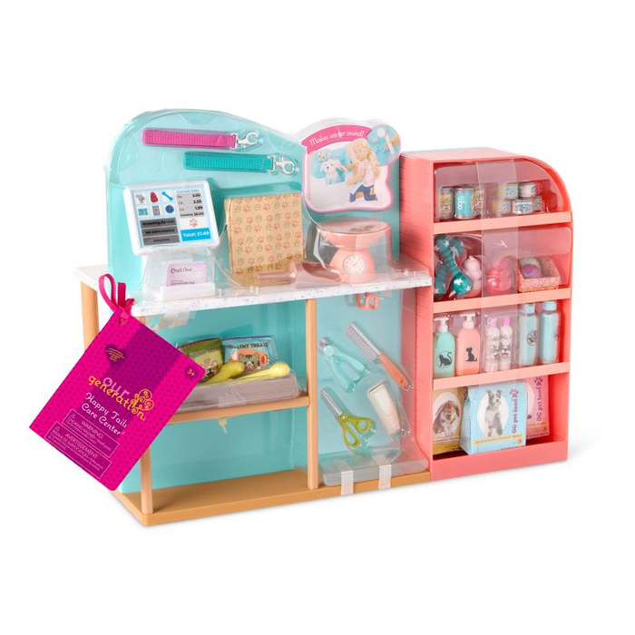 Groomer 2w1 salon pielęgnacji zwierząt i sklep Happy Tails Care Center Our Generation BD35353Z