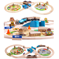 Kolejka drewniana ósemka Budowa pociągów BJT071-Bigjigs Rail kolejki dla dzieci