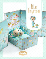 Pokoik Blue w magnetycznym pudełku Tinyly Djeco DJ06964 zestawy do zabawy lalkami
