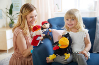 Pacynka na rękę Kruk Theo HB304203-Haba maskotki dla dzieci