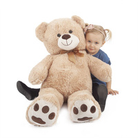 Duży pluszowy miś Fido 100 cm jasnobrązowy z zawieszką Rappa 891500