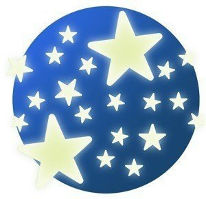 Fluorescencyjne Gwieździste niebo DD04592-Djeco, naklejki ścienne dla dzieci