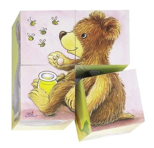 Klocki obrazkowe, młode zwierzątka, goki