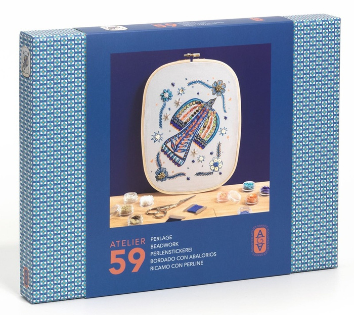 Zestaw do haftu koralikowego dla dzieci i dorosłych AGA Atelier 59 Djeco GA10059