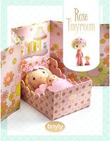 Pokoik Rose w magnetycznym pudełku Tinyly Djeco DJ06963 zestawy do zabawy lalkami