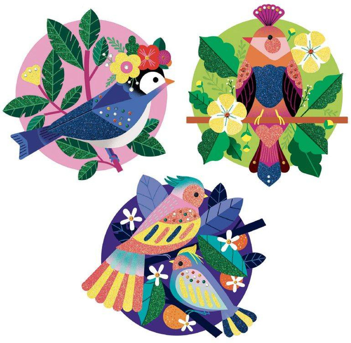 Raj - artystyczny zestaw z brokatem i cekinami DJ09522-Djeco, zestawy kreatywne