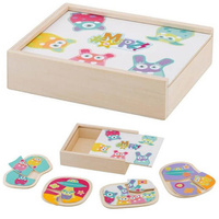 Świecąca drewniana układanka, 82975-Sevi, Marsjańskie stworki MRZ