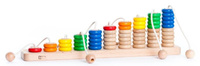 Liczydło z linami 1-10, 38210-Bajo, zabawki edukacyjne