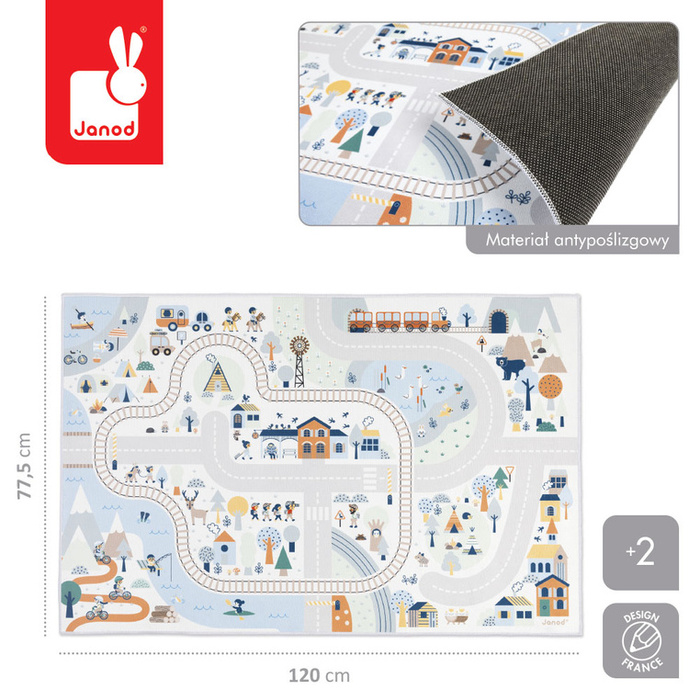 Mata do zabawy z drogą Biała Dolina Cross Roads Janod J05940