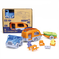 Pick-up z campingiem, przyczepą i łódką GTRVCO1459 -Green Toys, samochody dla dzieci