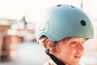 Kask S-M dla dzieci  3+ Steel 96369-Scootandride