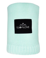 Bambusowy koc Delicious mint miętowy LL0393-Lullalove, kocyki dla dzieci