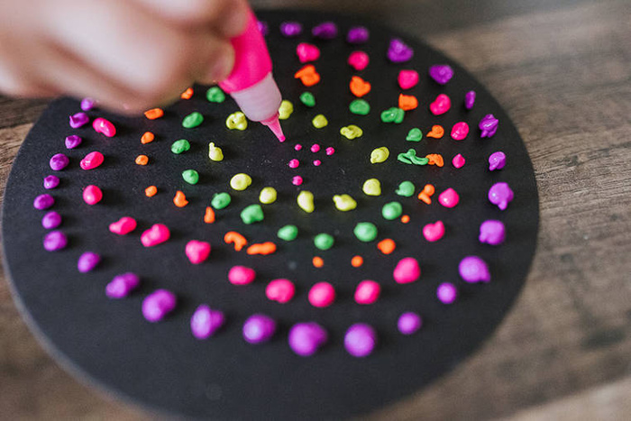 Zestaw kreatywny Malowanie kropkami Dots painting I love creativity Janod J07736