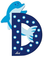 Głoska z delfinem "D", 81604-Sevi, nauka literek dla dzieci, alfabet