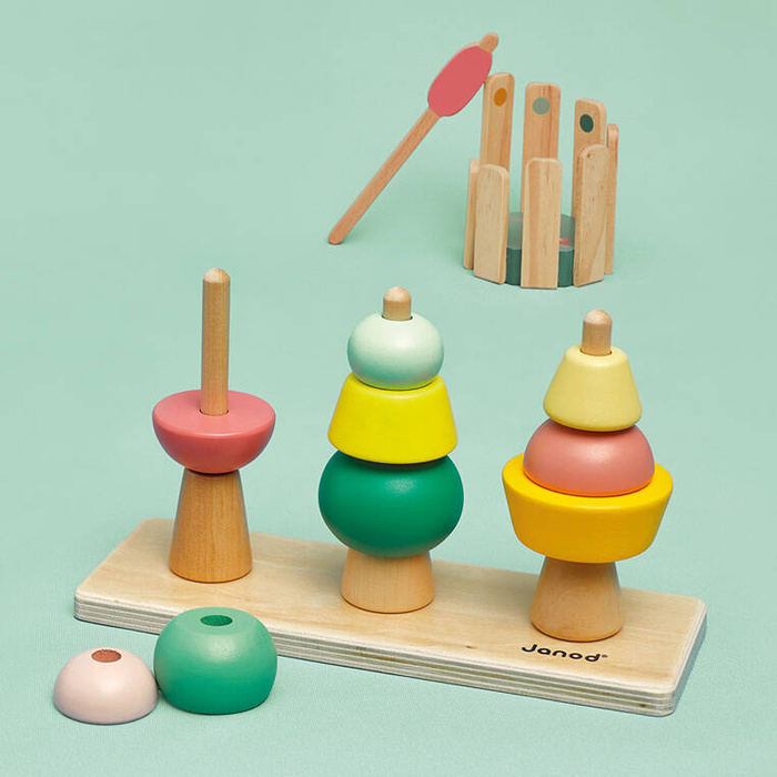 Zestaw zabawek edukacyjnych Box 36 m-cy J04066 Janod