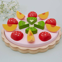 Drewniany zestaw do pieczenia Moja Pierwsza Owocowa Tarta Twist Janod J06628