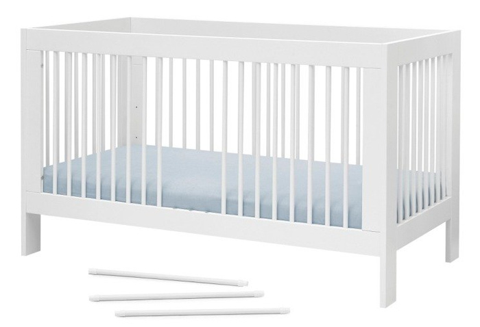 Białe Łóżeczko 140x70 Pinio Basic