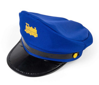 Czapka konduktora pociągu dla dzieci niebieska z regulacją Bigjigs 37058
