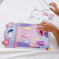 Książeczka z naklejkami wielokrotnego użytku Księżniczki 19100-Melissa & Doug, naklejki dla dzieci