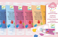 Farby dla dzieci do malowania palcami Sweet DJ09000-Djeco, zestaw plastyczny do malowania