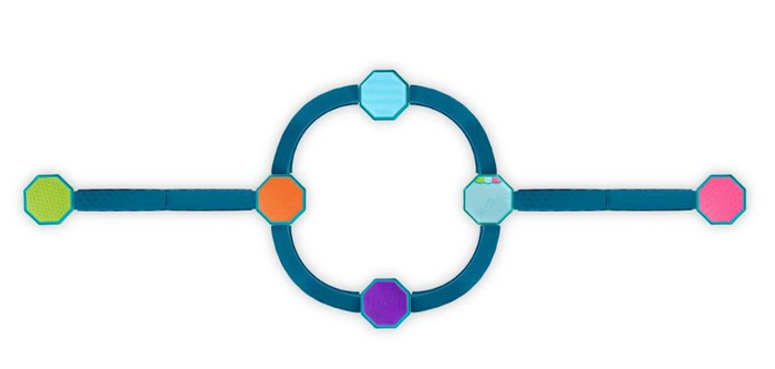 Muzyczna ścieżka sensoryczna dla dzieci 14 modułów Balance & Groove B.Toys BX2473Z