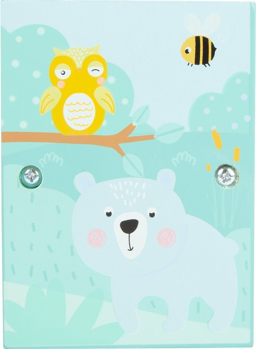 Drewniana pastelowa przebijanka z młoteczkiem 11723-Small Foot, zabawki motoryczne