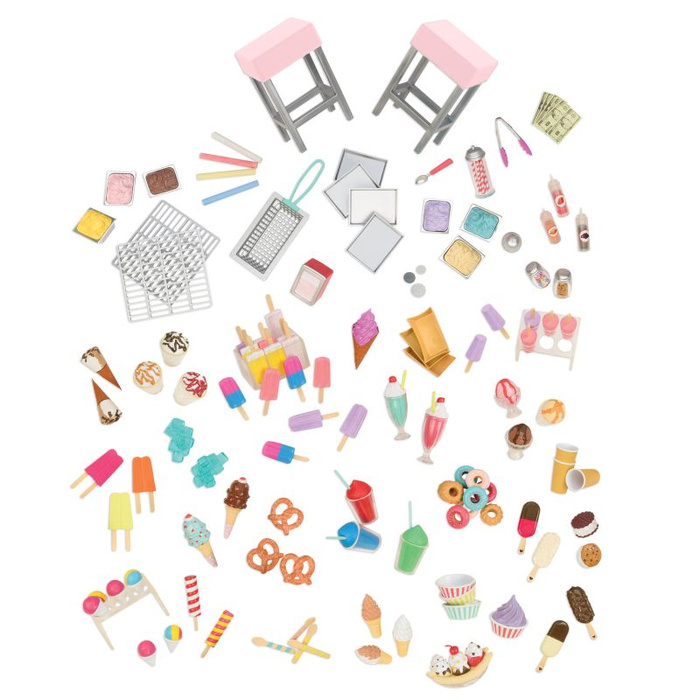 Lodziarnia na kółkach Różowy samochód dla lalek Sweet stop ice cream truck Our Generation BD37363Z