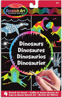 Zdrapywanka dla dzieci Dinozaury wydrapywanki z rysikiem Melissa & Doug 15917