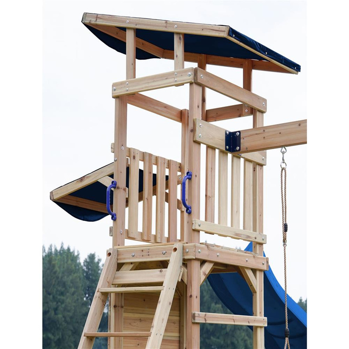 Wielofunkcyjny drewniany Plac Zabaw Malik AXI A030.502.00 Huśtawki Zjeżdżalnia Wieża Piaskownica do zabawy dla dzieci