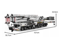 Klocki Mould King 17007 zdalnie sterowany Dźwig budowlany 8506 elementów Ultimate Liebherr LTM 11200