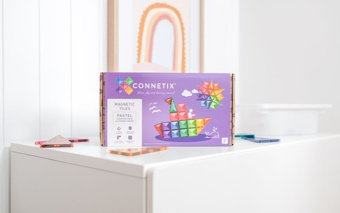Klocki magnetyczne Pastel Starter Pack 64 el. Connetix 00064-ST